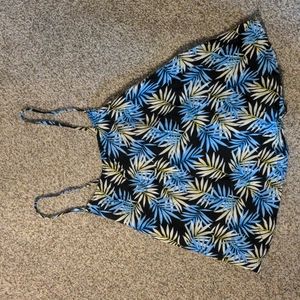 Glamorous Back Lace Up Flowy Tank